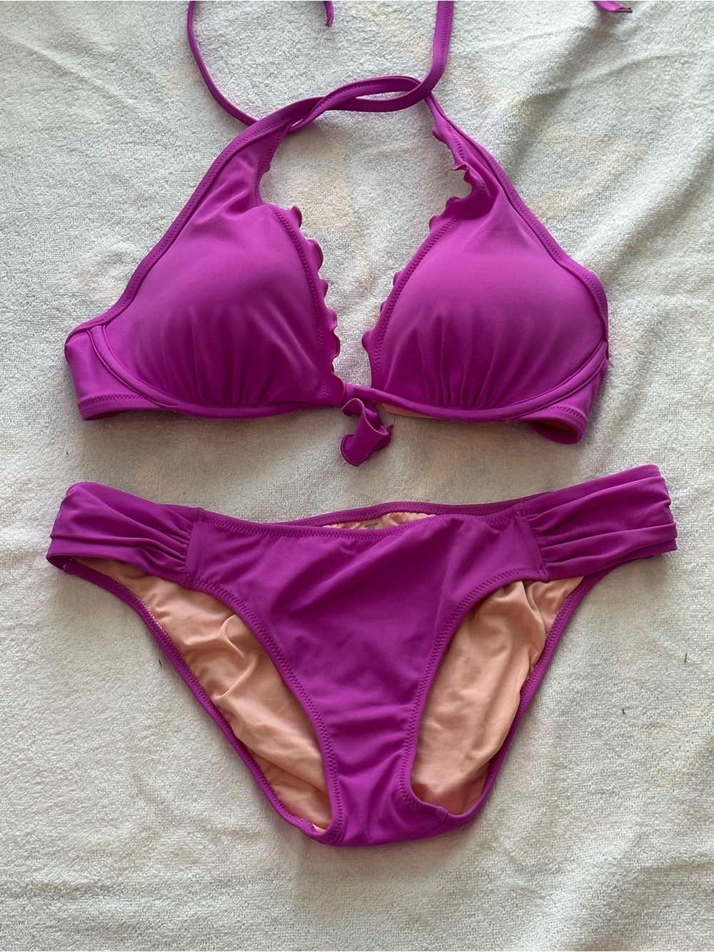 Victoria's Secret Capri Ruffle Halter Bikini Top - Used